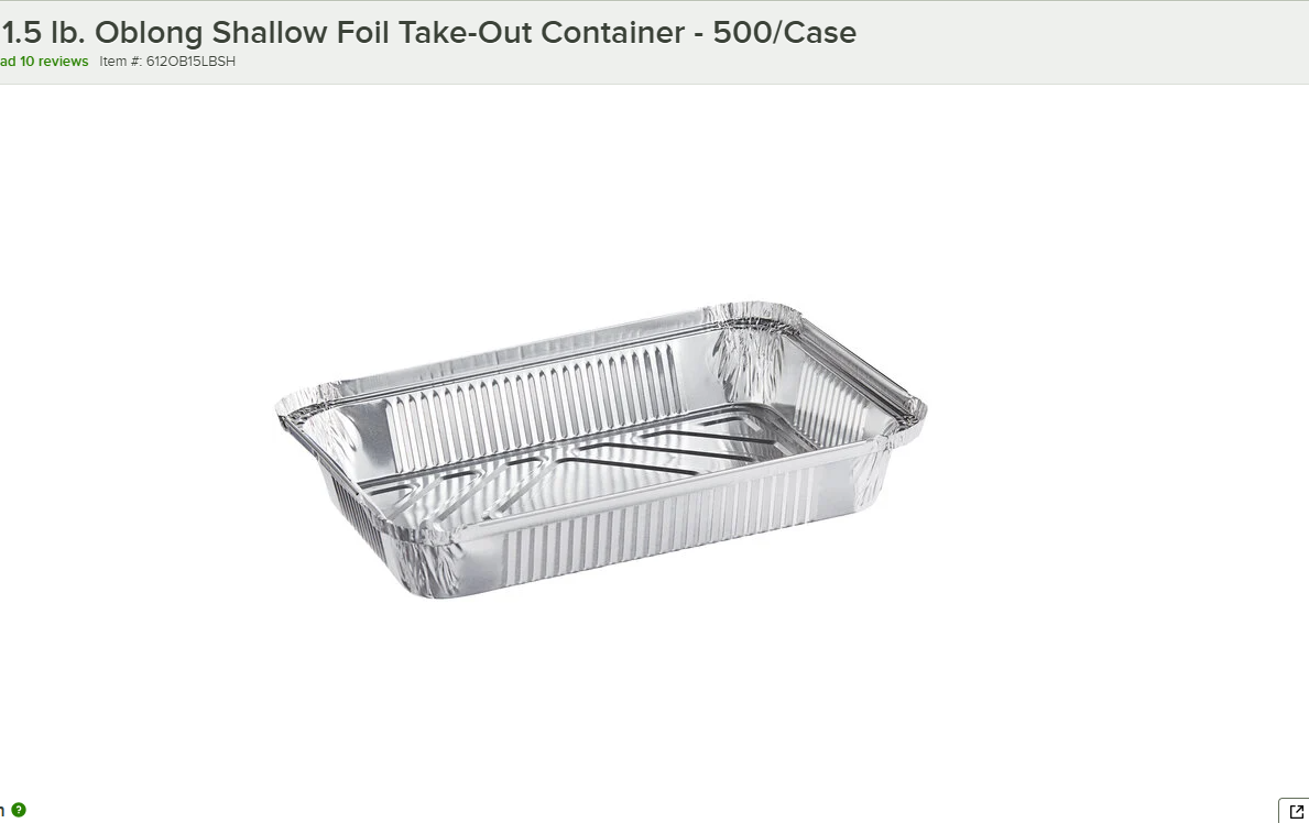 1.5LB Oblong (Deep) Take-Out Foil Pan w/Dome Lid - Image 3