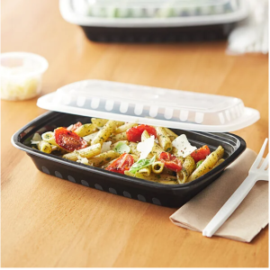 16 oz Black Rectangular Microwavable Heavy Weight Container with Lid – 150 Case 2 16 oz Black Rectangular Microwavable Heavy Weight Container with Lid - 150 Case 2
